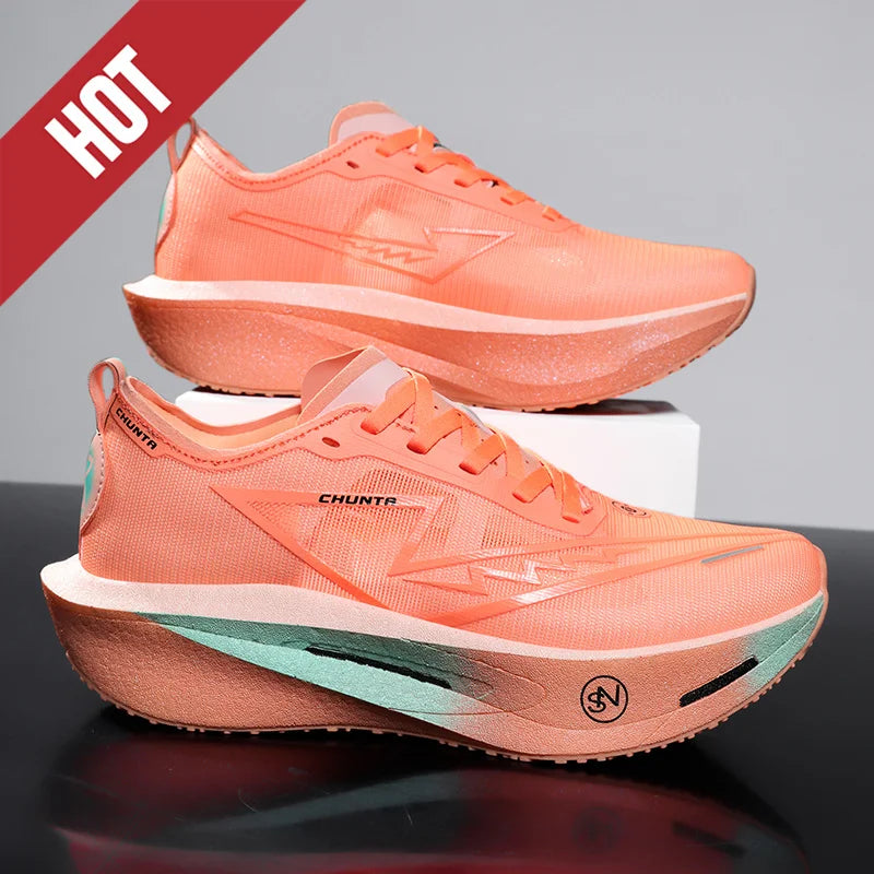 ADMAR CHUNTA Elite Men's Running Shoes | Neon Green Graffiti Sole | Lightweight & Breathable | Spring/Autumn Sneaker