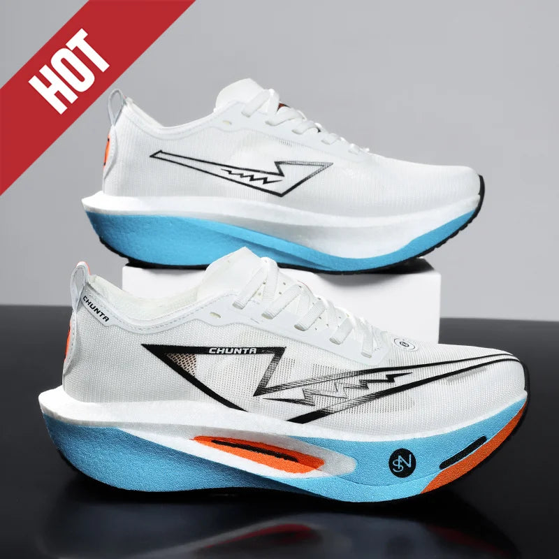 ADMAR CHUNTA Elite Men's Running Shoes | Neon Green Graffiti Sole | Lightweight & Breathable | Spring/Autumn Sneaker