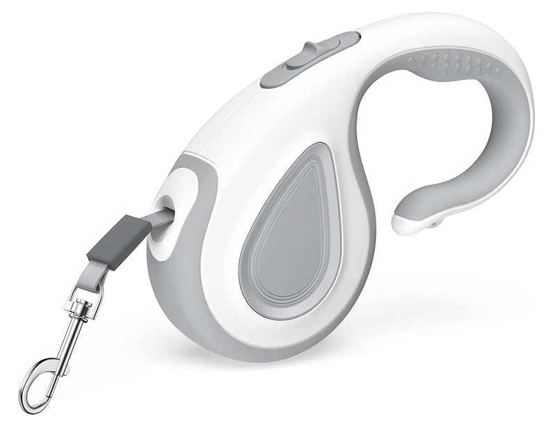 Ergonomic retractable dog leash ROJECO | 5 m, tangle-free, with one-touch brake | Durable leash for pets up to 35 kg