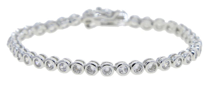 sdzstone Multi-Cut CZ Tennis Bracelet | AAA Cubic Zirconia | Gold Plated Geometric Stacking Jewellery | 15cm+4cm