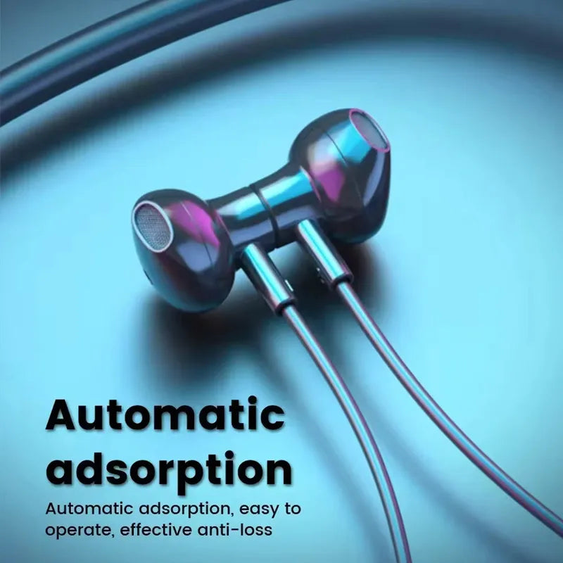 VIKEFON Active Noise Cancelling Neckband Earphones | Bluetooth 5.1, 200H Playtime & Type-C Fast Charge Headset