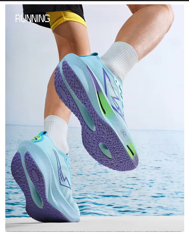 ADMAR CHUNTA Elite Men's Running Shoes | Neon Green Graffiti Sole | Lightweight & Breathable | Spring/Autumn Sneaker