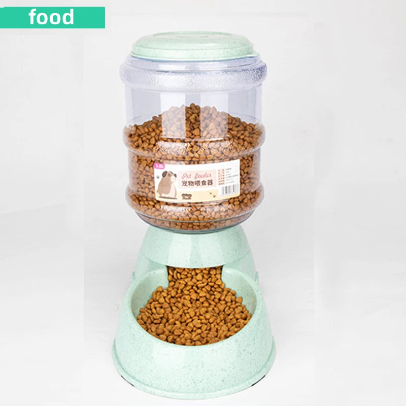 3.8L Gravity Automatic Pet Feeder & Waterer for Dogs & Cats | Non-Electric Dispenser