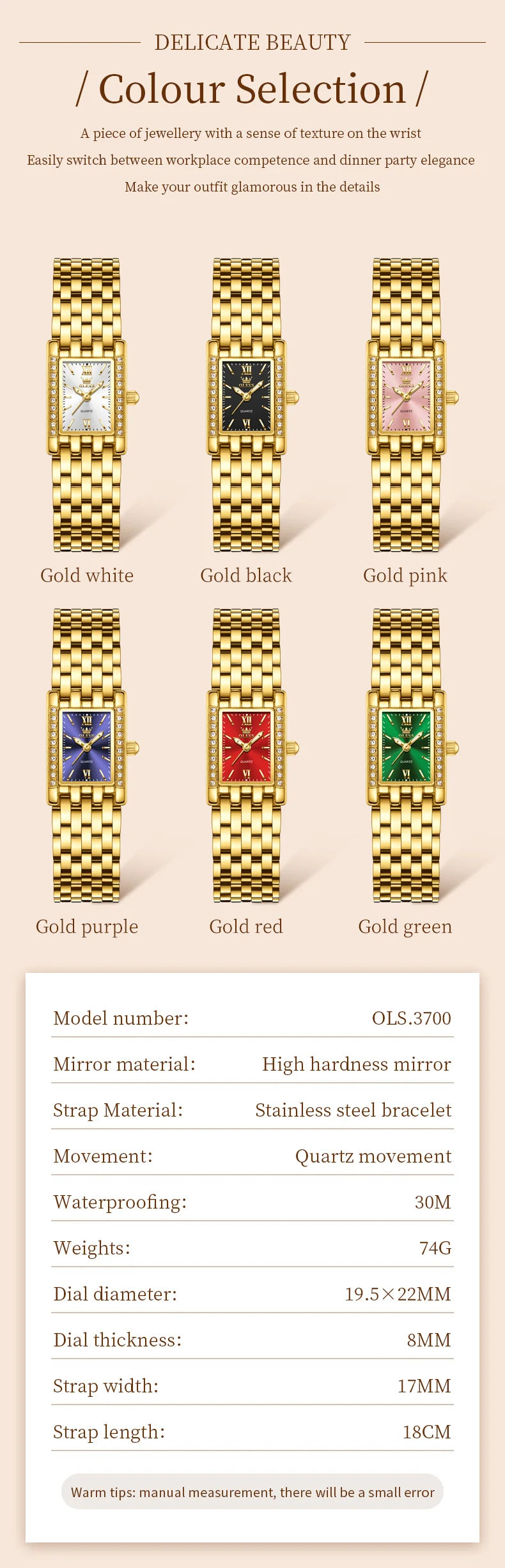 OLEVS 3700 Luxury Women's Watch