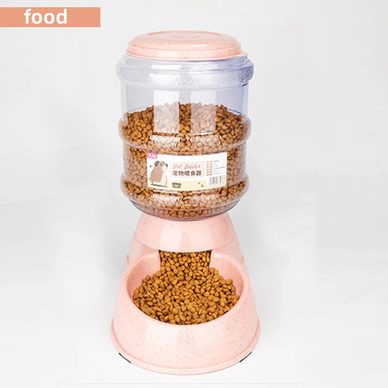 3.8L Gravity Automatic Pet Feeder & Waterer for Dogs & Cats | Non-Electric Dispenser
