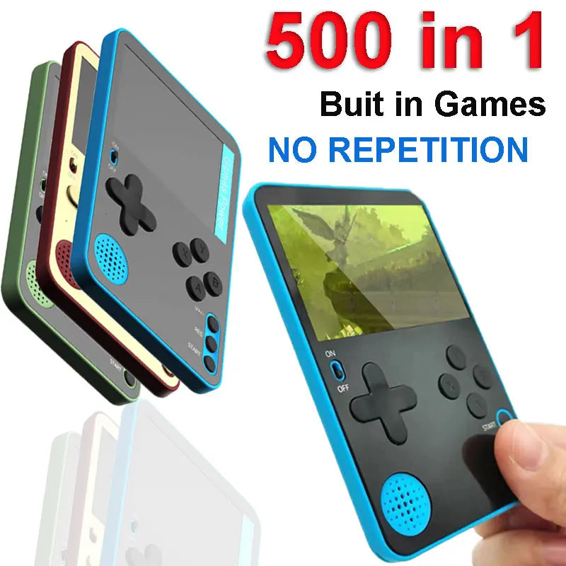 Ultra-thin Portable Retro Mini Game | 500 Built-in Classic Games | 2.4" LCD Console ZEDAOTC