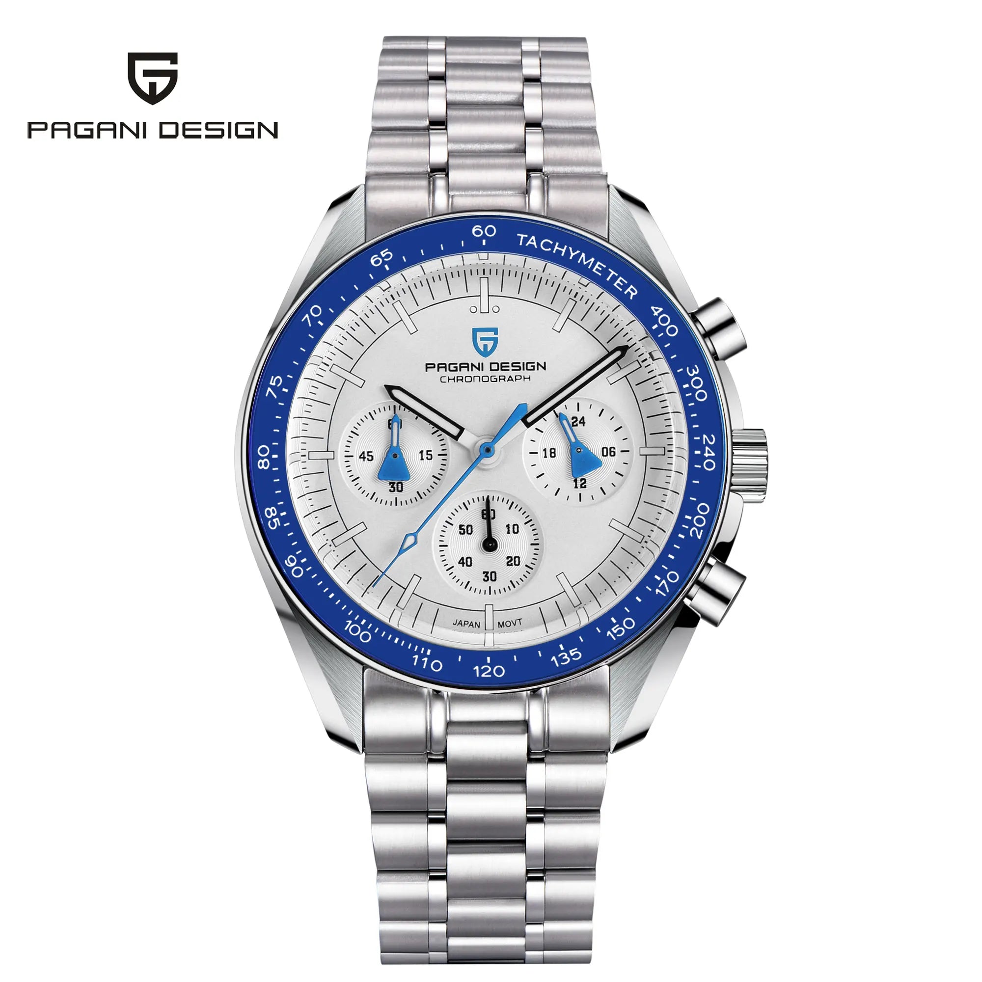 PAGANI DESIGN PD-1701 Quartz Chronograph for Men | Sapphire Crystal | 10Bar (100M) Water Resistant