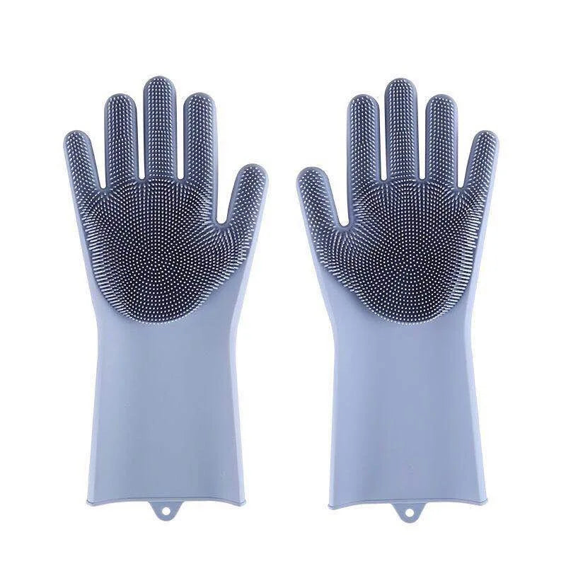 Eco-Friendly Silicone Pet Grooming Gloves | Deshedding, Bathing & Cleaning Mitts | Heat Resistant Multi-Purpose