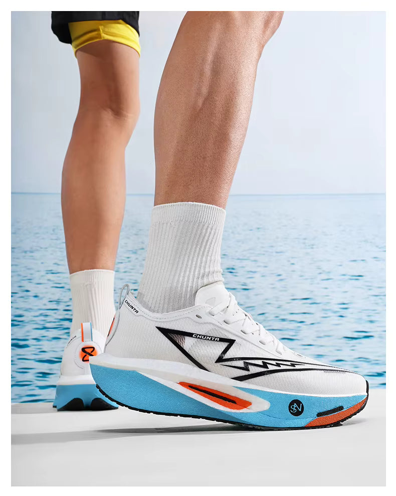 ADMAR CHUNTA Elite Men's Running Shoes | Neon Green Graffiti Sole | Lightweight & Breathable | Spring/Autumn Sneaker