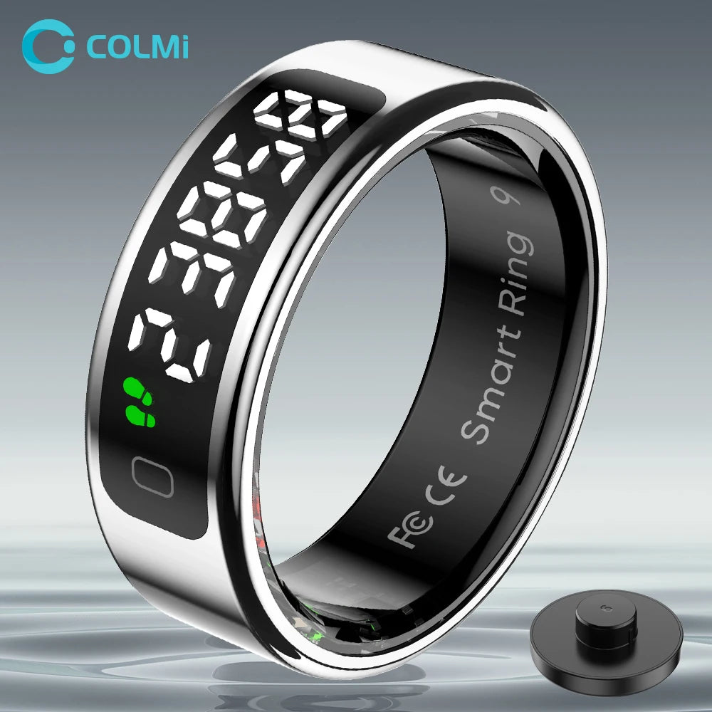 COLMI R12 Smart Ring | Integrated Display Screen | Wireless Charging | 5ATM Waterproof Health Tracker