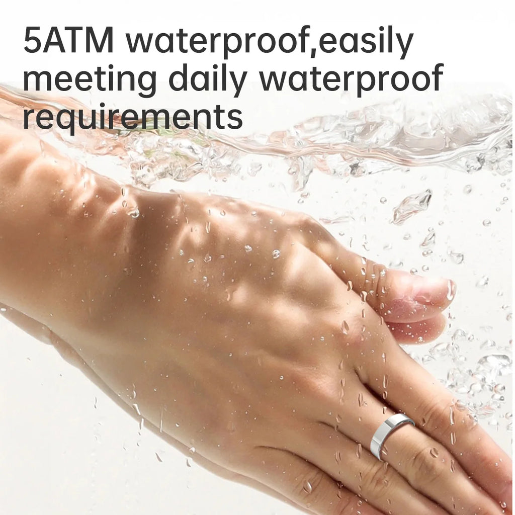 SIMSONLAB TK16 Smart Ring | 24/7 Heart Rate, Blood Oxygen & Sleep Tracker | IP68 Waterproof & Gesture Control