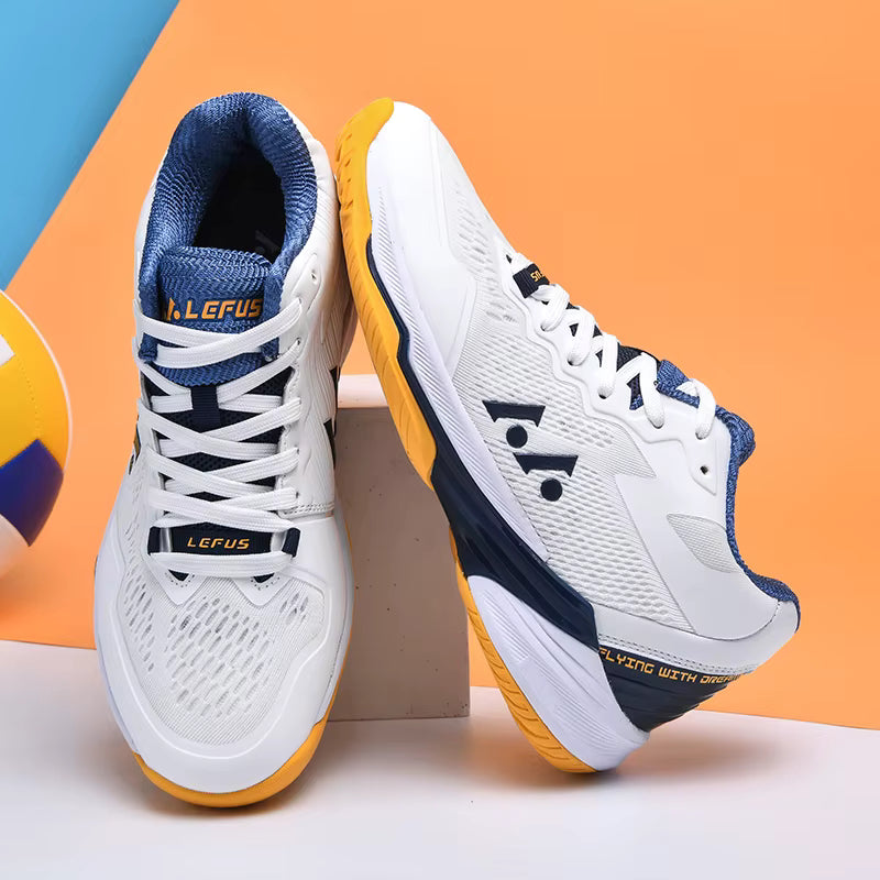 R.xjian L031 Unisex Court Shoes | Anti-Slip Rubber Outsole | Badminton, Tennis & Volleyball Sneaker | Breathable