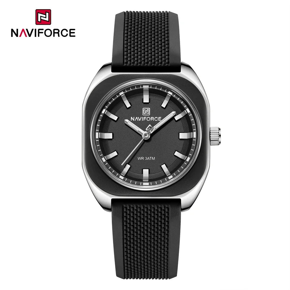 NAVIFORCE NF 5061 Women's Watch, Quartz Movement and Silicone Strap.