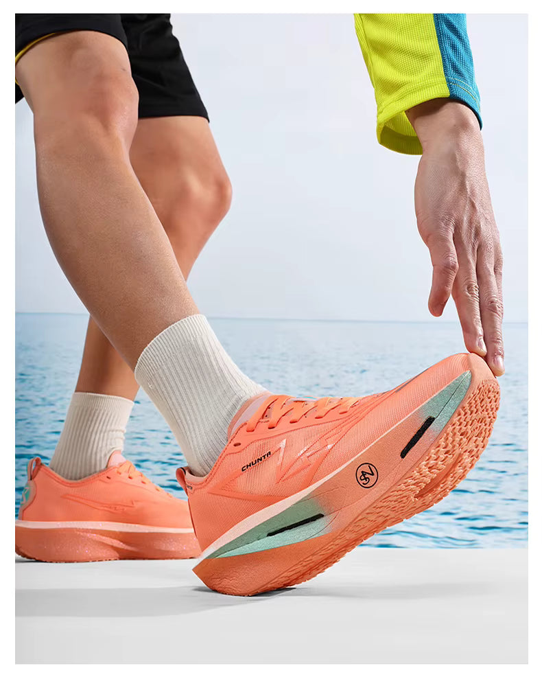 ADMAR CHUNTA Elite Men's Running Shoes | Neon Green Graffiti Sole | Lightweight & Breathable | Spring/Autumn Sneaker