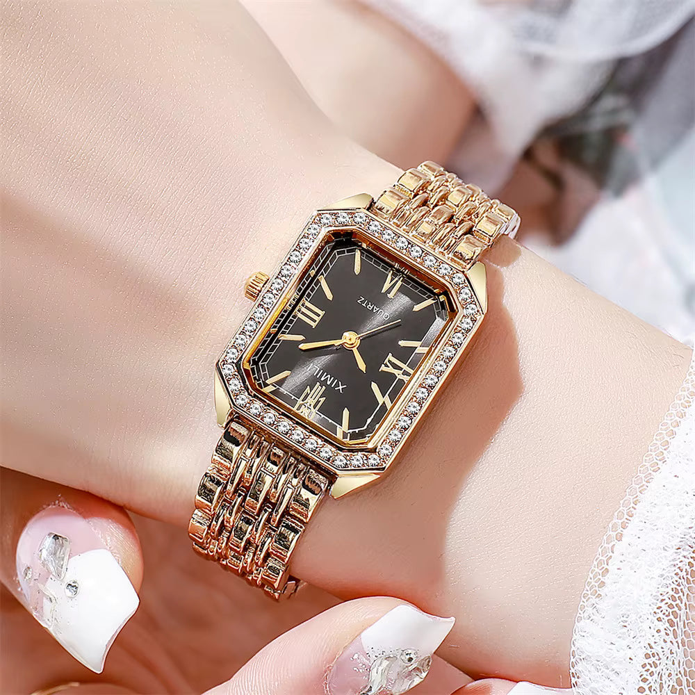 XIMILI 2025 Premium Women's Watch - Luxury Gold, Quartz Movement and Crystal Design