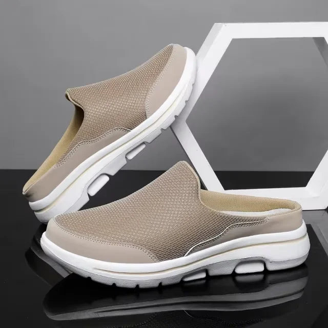 Ngouxm Men's Air Mesh Clog Slipper | Slip-On Backless Shoe | Lightweight EVA Outsole | Summer Breathable