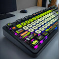 SAX 129-Key Mechanical Keycap Set | PBT Dye-Sublimation | Ergonomic Profile | "Electrical Circuit" Theme