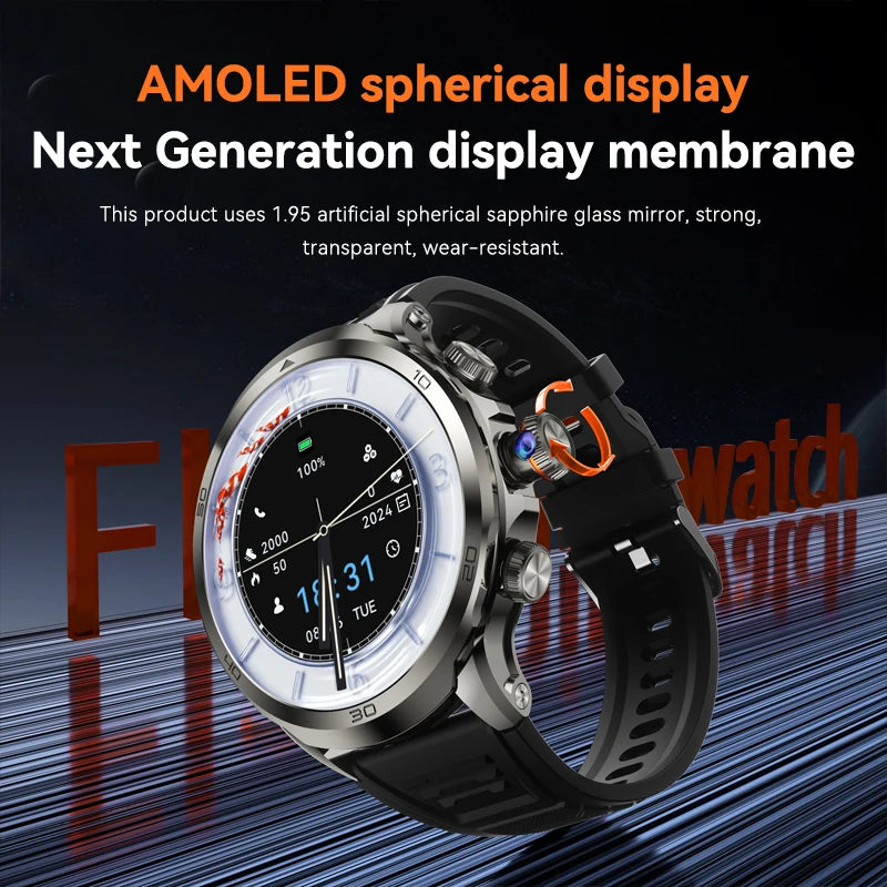 Smartwatch H19 5G LTE with 190° Rotating Camera, GPS, Wi-Fi and Google Play – Compatible with Android and SIM Card