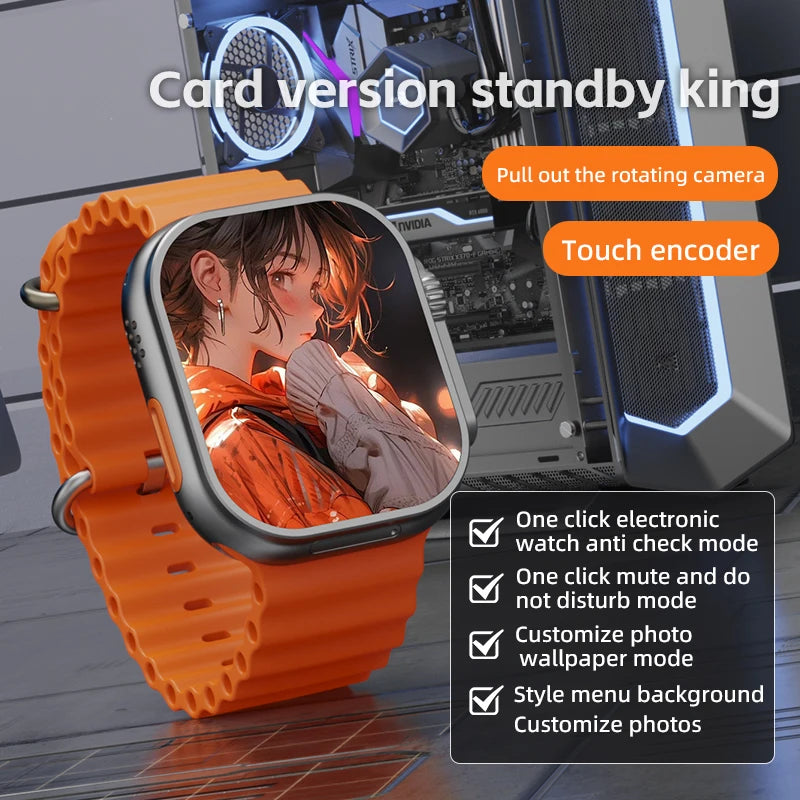 GOLDENSPIKE CD12 Ultra Max 5G – AMOLED Smartwatch with Rotating Camera and GPS.