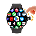 HOT GT200 Smartwatch with Android 10.0 operating system, GPS, Wi-Fi and SIM card slot. 1.95-inch AMOLED screen, rotating camera