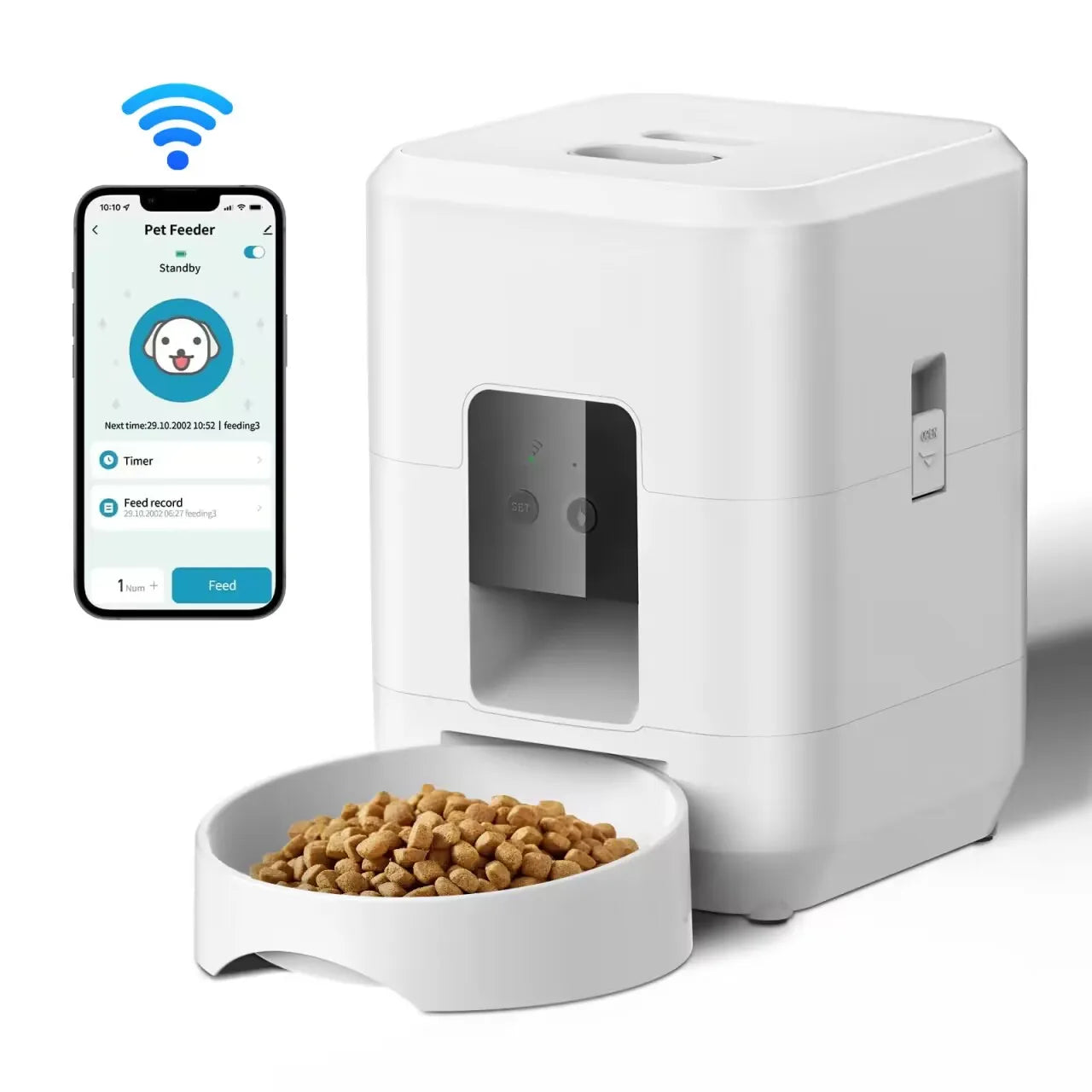 ZYfeeder Automatic Pet Feeder | Timed Dispensing with LCD Display | Portion Control Food Dispenser for Cats & Dogs