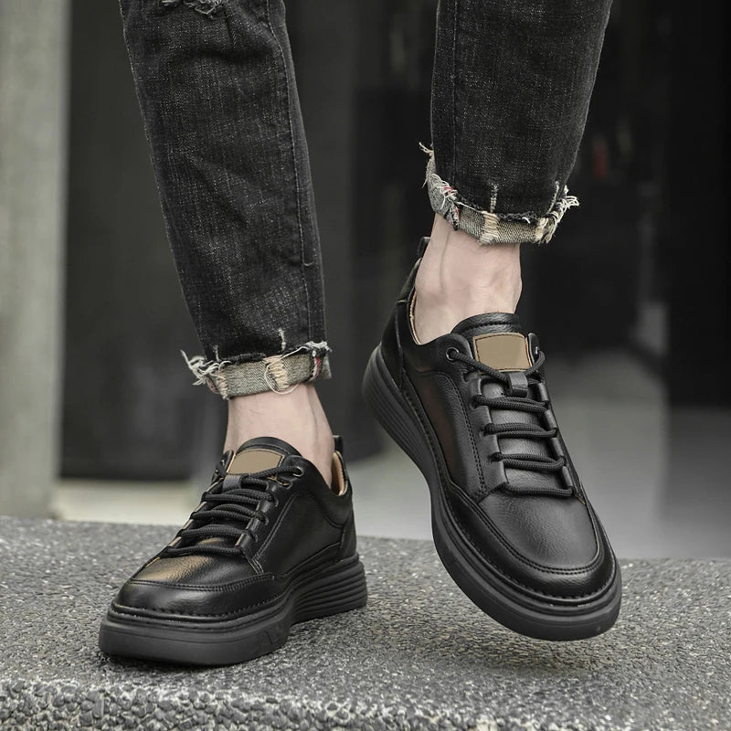 Men's Casual Shoes MOGACIILLO Oxfords Y8001 in Split Leather | Waterproof | Rubber Sole