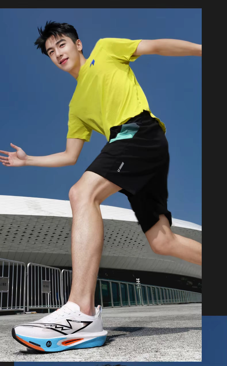 ADMAR CHUNTA Elite Men's Running Shoes | Neon Green Graffiti Sole | Lightweight & Breathable | Spring/Autumn Sneaker