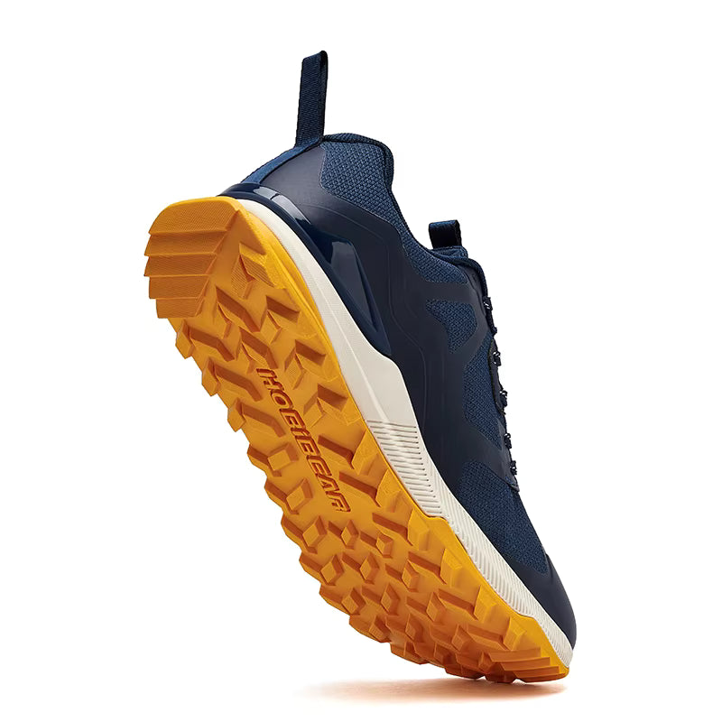 HOBIBEAR Men's Casual Trail Sneaker | Non-slip Rubber Outsole | Hiking & Walking Shoe | Green/Black/Pink