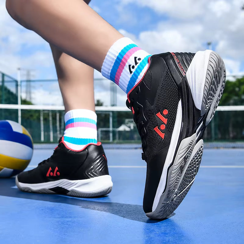 R.xjian L031 Unisex Court Shoes | Anti-Slip Rubber Outsole | Badminton, Tennis & Volleyball Sneaker | Breathable