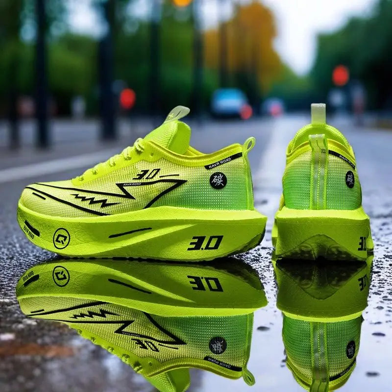 LETCOMFIT RAVR ROAD Men's Running Shoes | Lightweight Air Mesh | High Propulsion Outsole | Breathable Sneaker