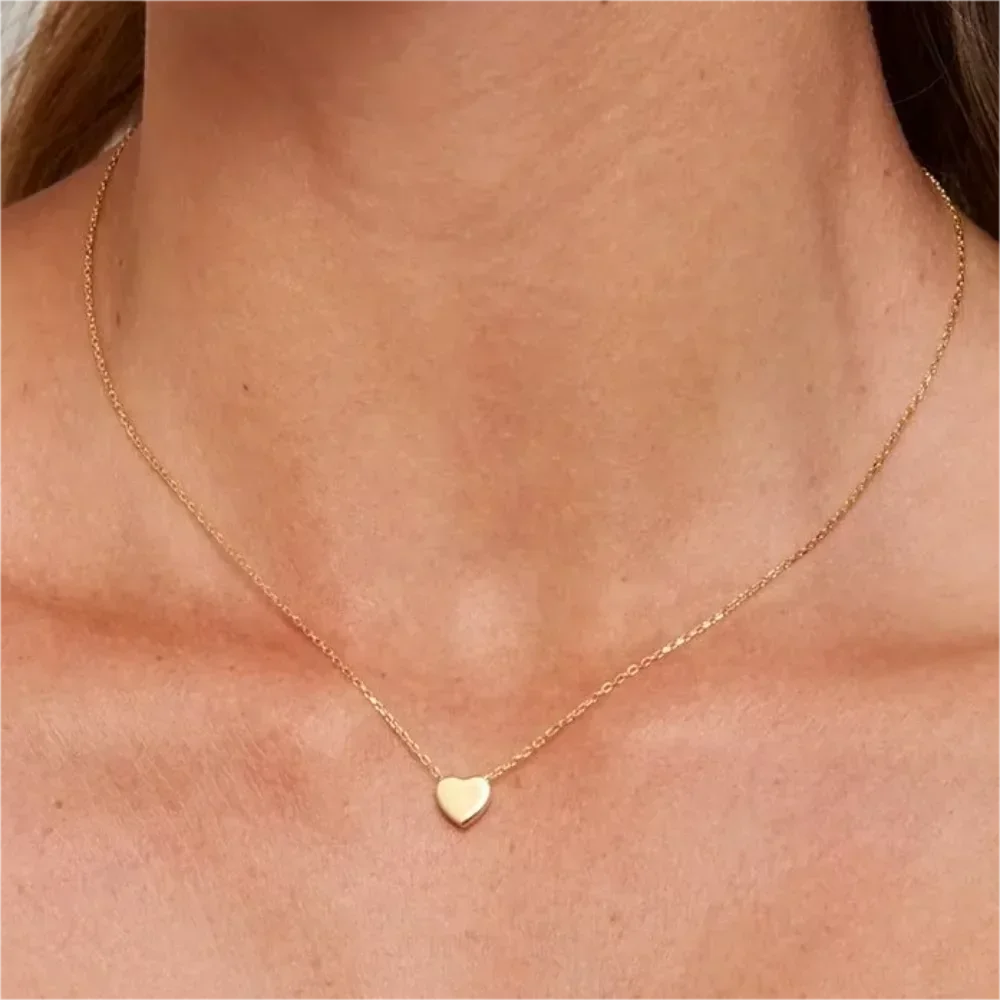 Delicate Solitaire Zirconia Necklace | 18K Gold Plated 316L Stainless Steel | Hypoallergenic Minimalist Chain