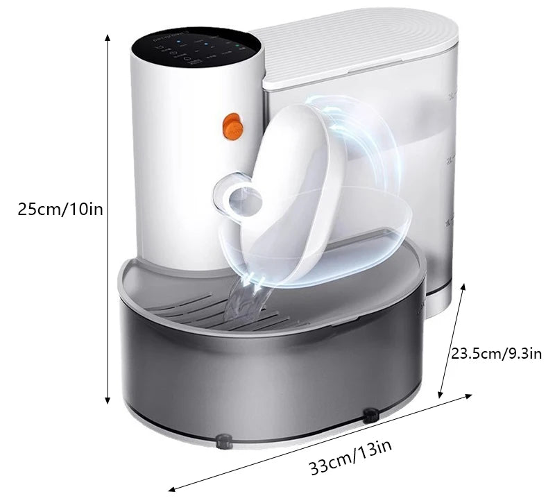 Smart Pet Water Fountain & Timed Feeder Combo (3L) | Programmable ABS Dispenser with LCD Display for Cats & Dogs