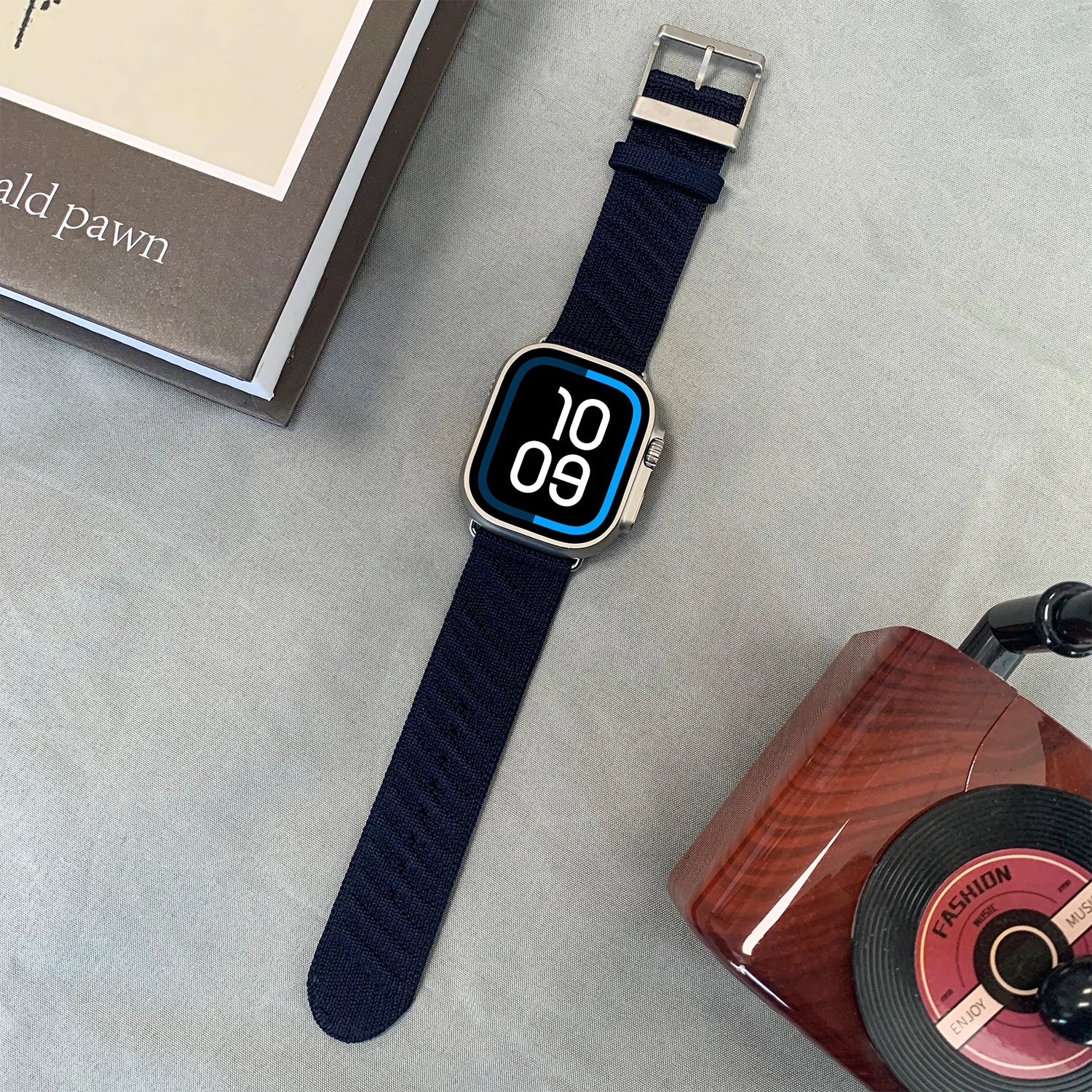 JINCOR Apple Watch Ultra Band | Alpine Loop Nylon Strap | Customised Titanium Pin Clips | 49mm 45mm 44mm