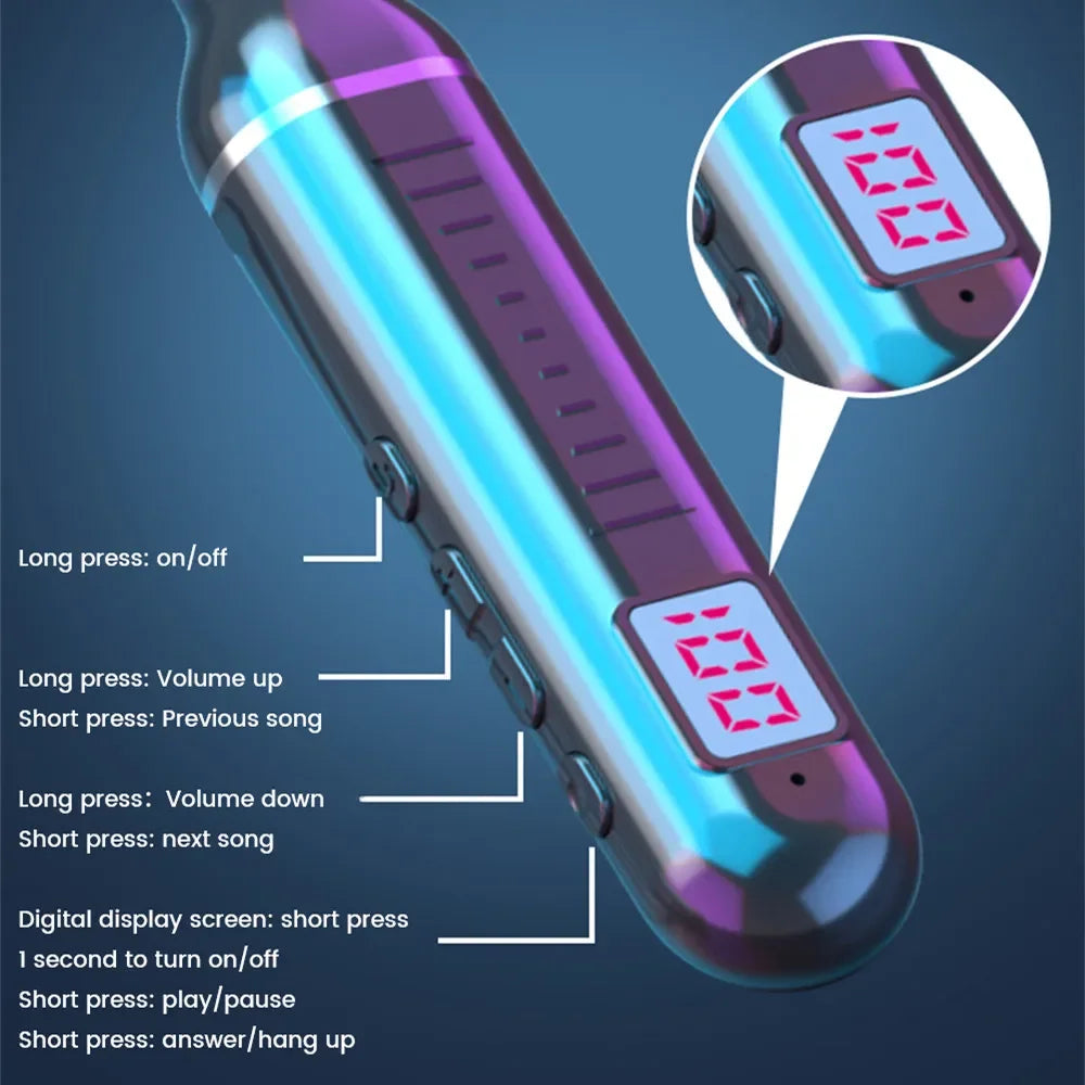 VIKEFON Active Noise Cancelling Neckband Earphones | Bluetooth 5.1, 200H Playtime & Type-C Fast Charge Headset