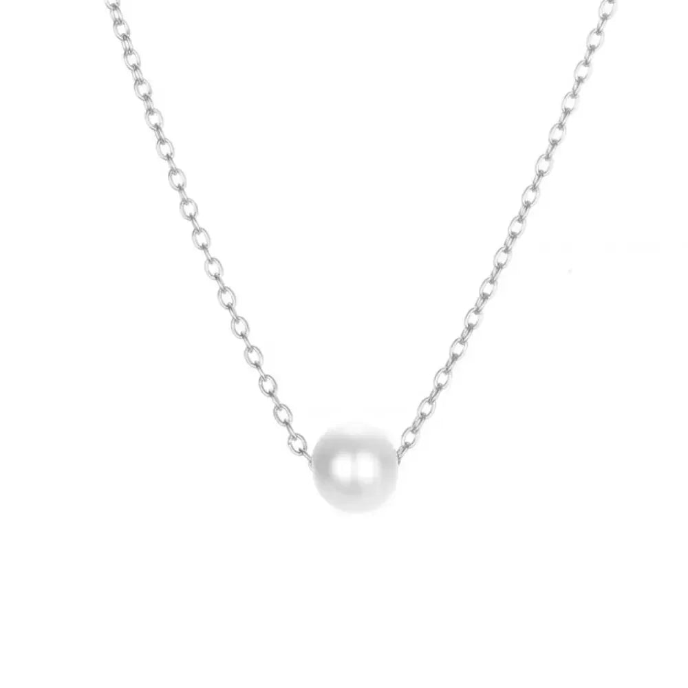 Delicate Solitaire Zirconia Necklace | 18K Gold Plated 316L Stainless Steel | Hypoallergenic Minimalist Chain