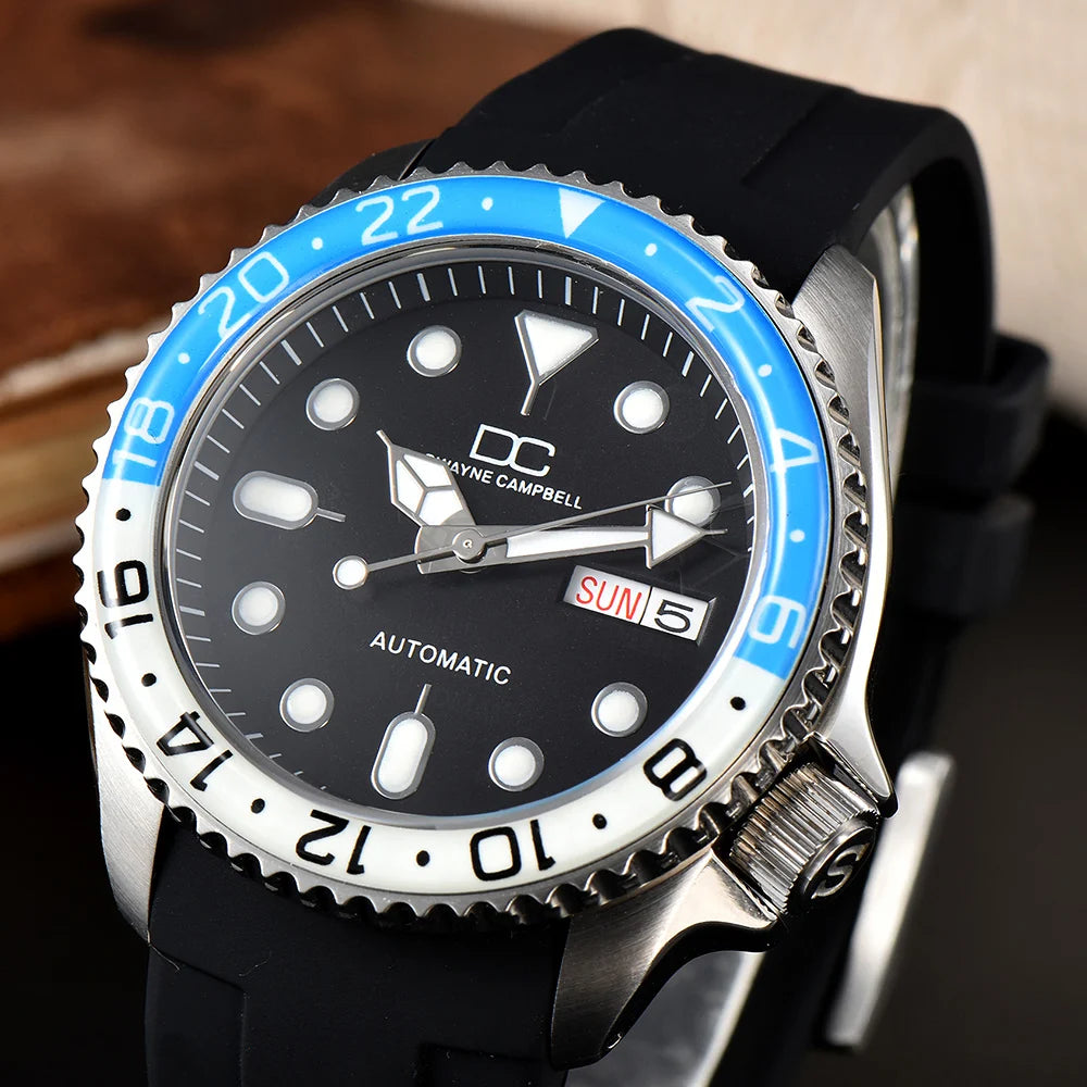 Men's Watch - Dwayne Campbell NH36 | Sapphire crystal | Water resistant up to 5 ATM | 316L stainless steel case