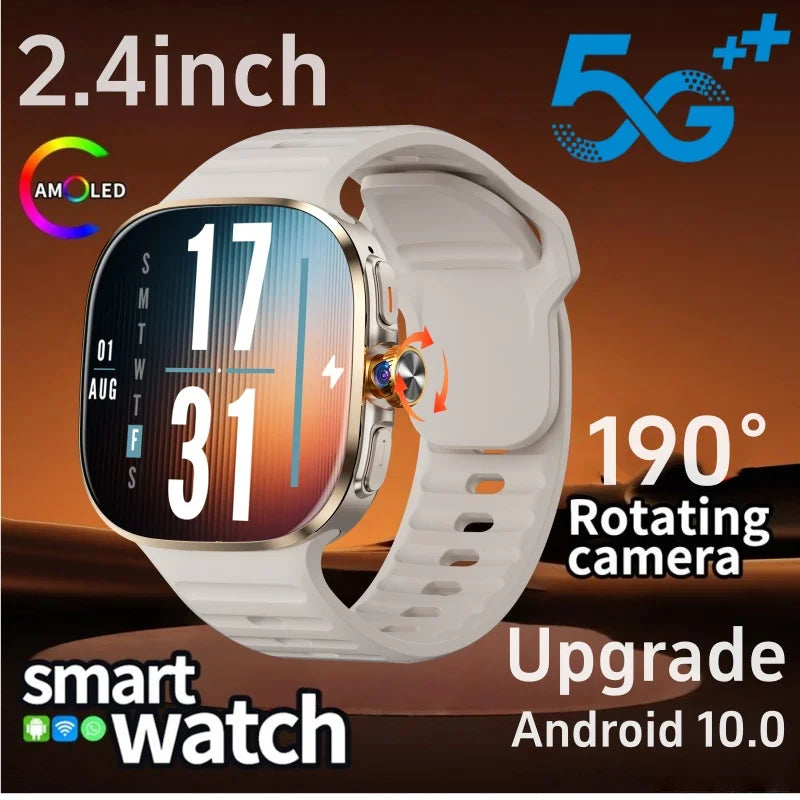 Smartwatch Zestbolt M99 5G+ – Tela AMOLED de 2,4” | Android 10 | Câmera giratória de 8MP | GPS | Bateria de 2100 mAh