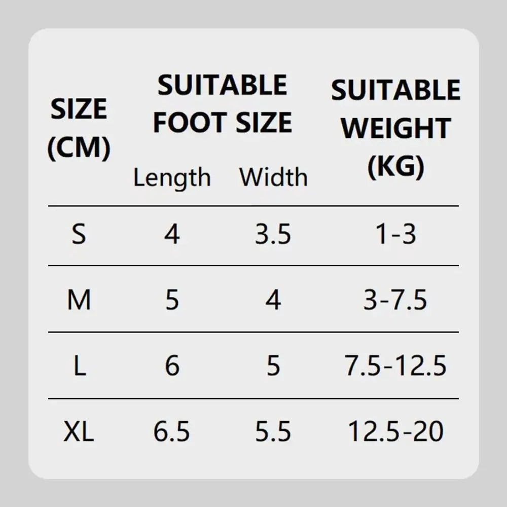 Anti-Slip Dog Shoes (4PCS) | Knitted Paw Protection with Rubber Sole | Non-Slip Puppy/Cat Indoor Footwear