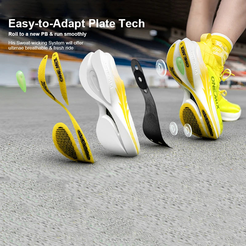 ONEMIX Light Armor 23625 Running Shoes | Super Marathon Distance | Air Mesh Breathable | Air Sole Technology