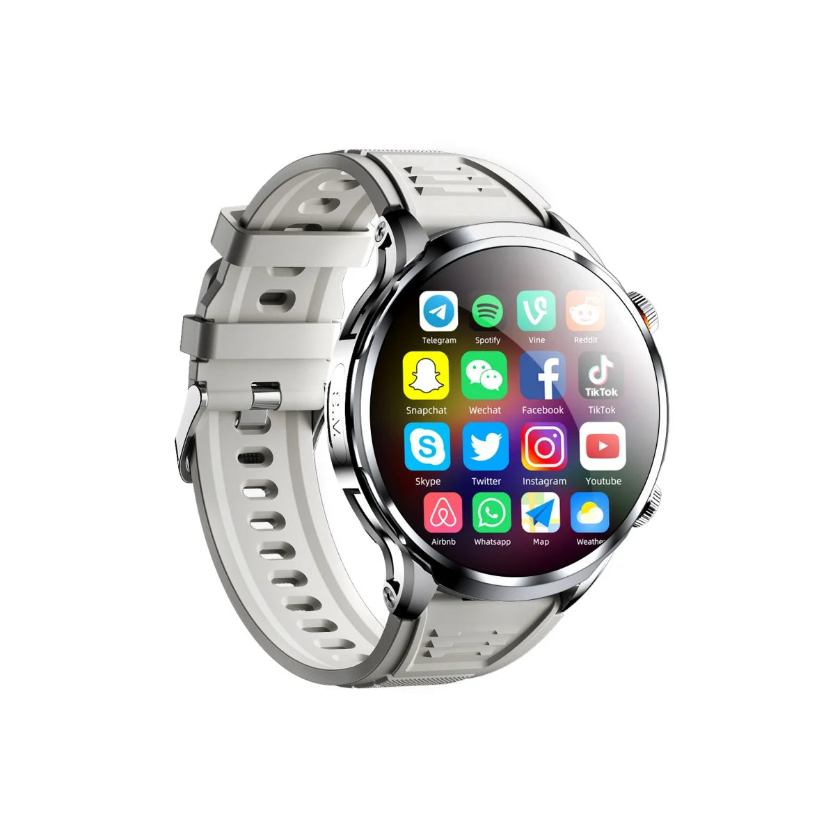 Smartwatch ZESTBOLT H18 1.95 | 4G Android 10.0 | 8MP Camera | GPS | 256GB ROM | Steel Bracelet | Wi-Fi