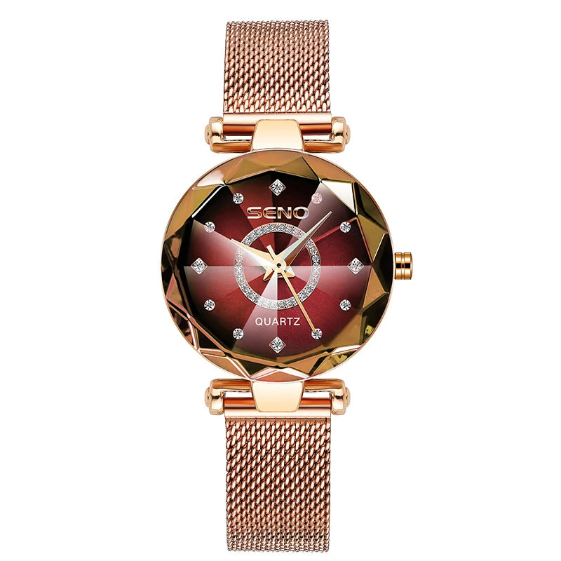 SENO Ocean Star Crystal 2025 Luxury Women's Watch