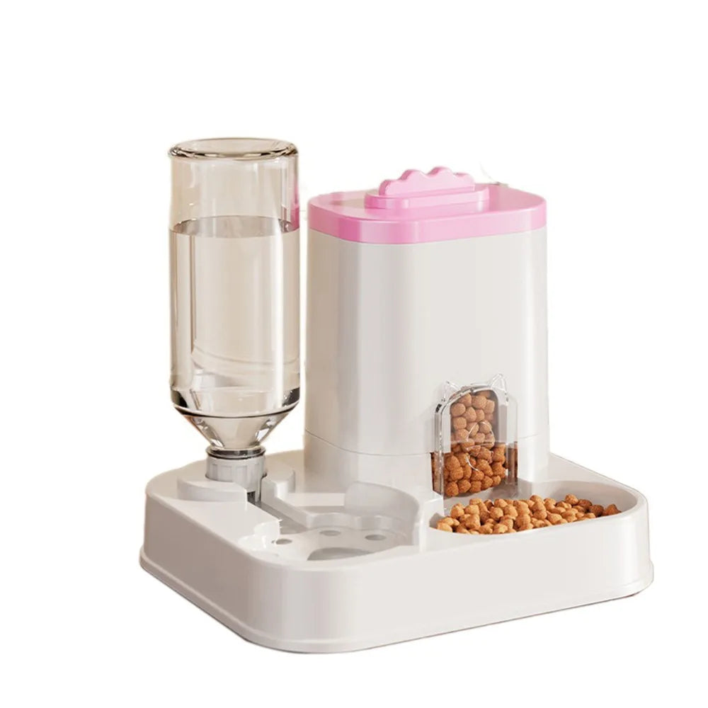 2-in-1 Gravity Pet Feeder & Water Dispenser for Cats & Dogs | Non-Electric System